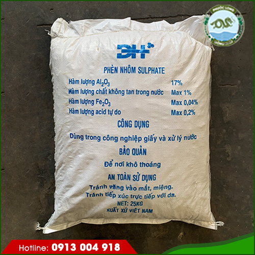 Phèn nhôm Sulphate 17% Việt Nam